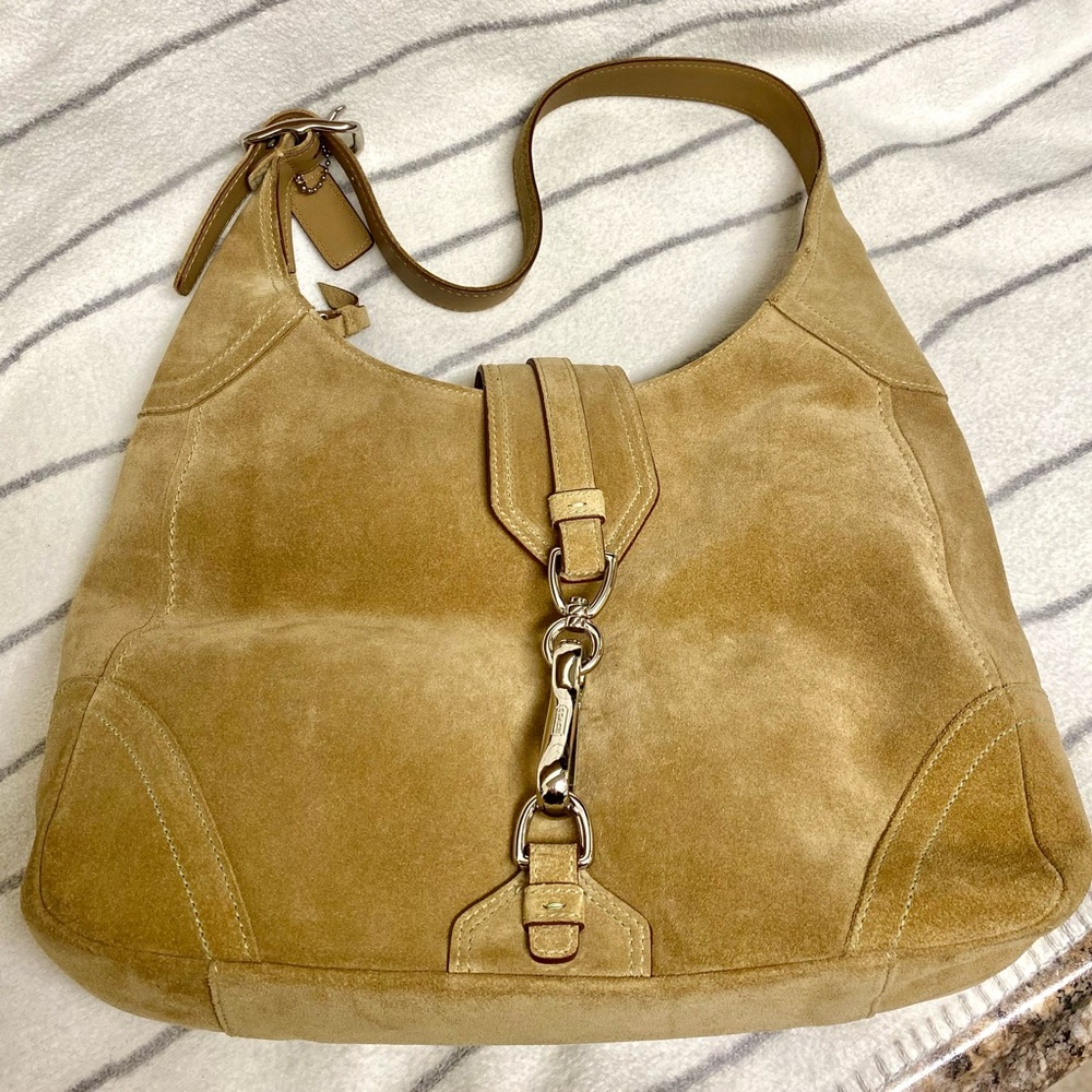Coach Hamptons Suede Hobo